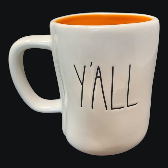 Rae Dunn FALL YALL Mug Large Coffee Cup Magenta Farmhouse Gift Autumn Decor LL - Picture 2 of 7